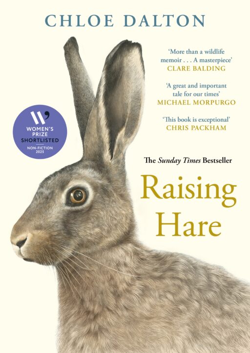 Cover artwork for 'Raising Hare' by Chloe Dalton